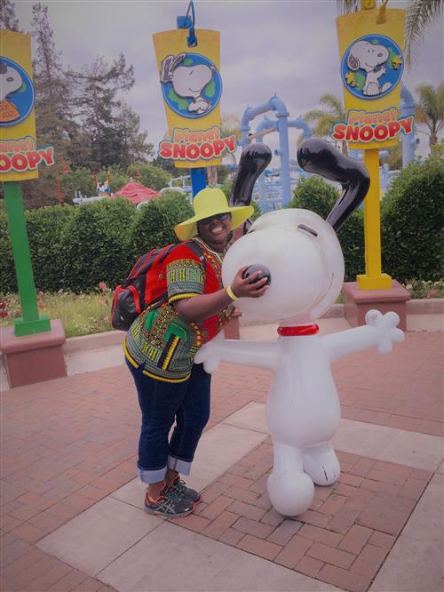 Ms. Alston & Snoopy 